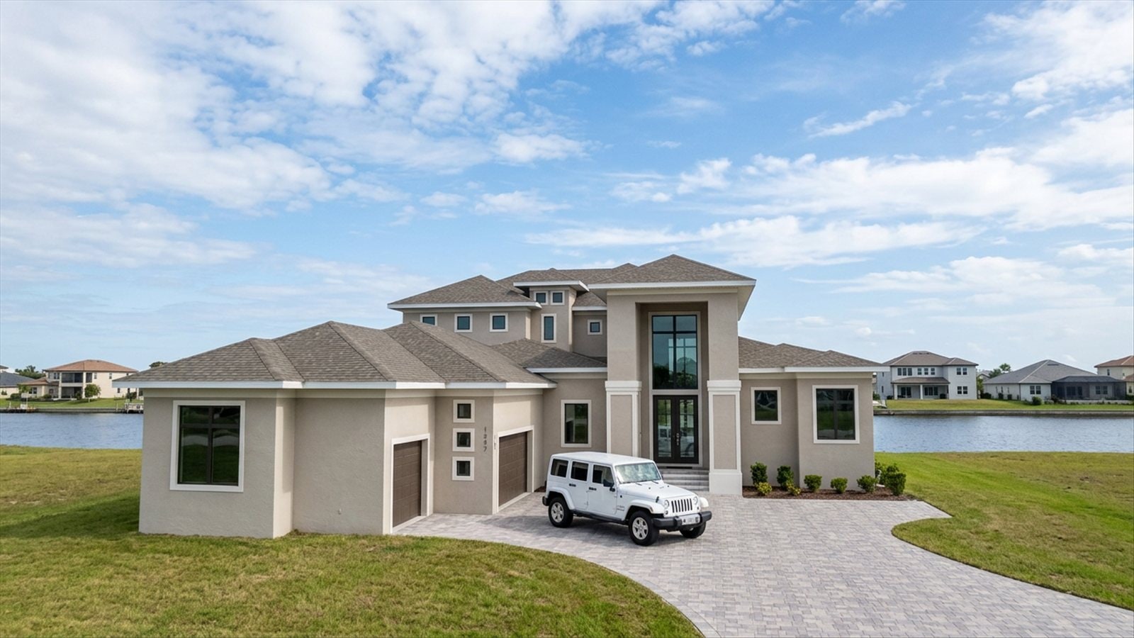 Front yard before design